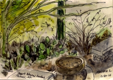 Phoenix Botanical Gardens 2h2011 watercolor