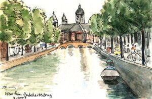 View from Oudekerksbrug, Amsterdam